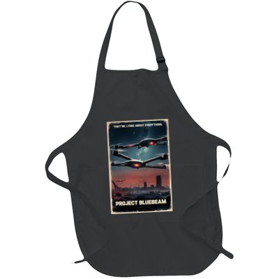 New Jersey Drones Ufo Uap Project Bluebeam Full-Length Apron With Pockets