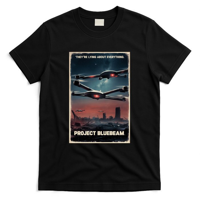 New Jersey Drones Ufo Uap Project Bluebeam T-Shirt