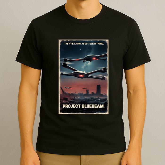 New Jersey Drones Ufo Uap Project Bluebeam T-Shirt