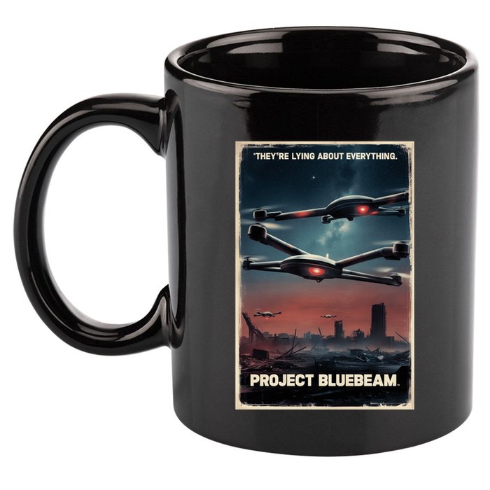 New Jersey Drones Ufo Uap Project Bluebeam 11oz C Handle Ceramic Mug