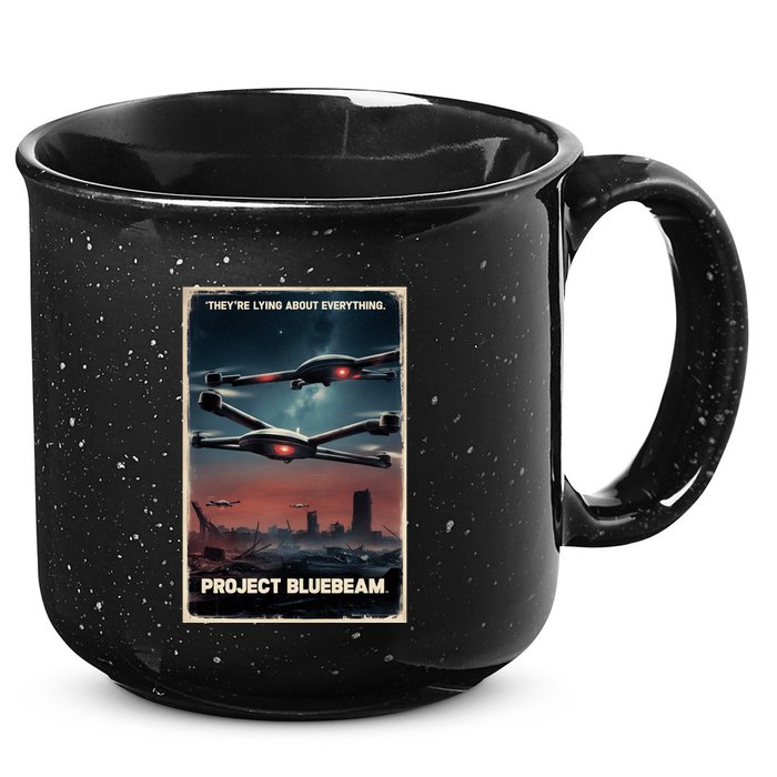 New Jersey Drones Ufo Uap Project Bluebeam 15oz Campfire Ceramic Mug