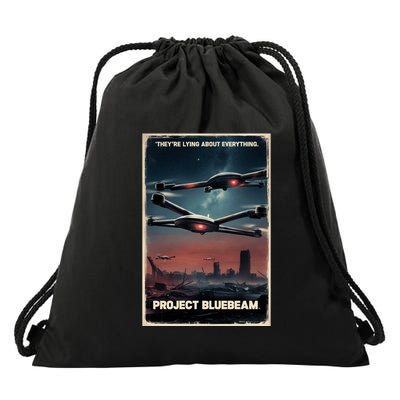New Jersey Drones Ufo Uap Project Bluebeam Drawstring Bag