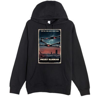 New Jersey Drones Ufo Uap Project Bluebeam Premium Pullover Hoodie