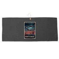New Jersey Drones Ufo Uap Project Bluebeam Large Microfiber Waffle Golf Towel