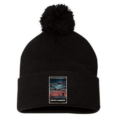 New Jersey Drones Ufo Uap Project Bluebeam Pom Pom 12in Knit Beanie