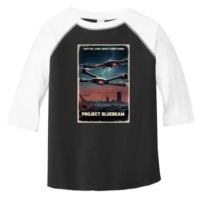 New Jersey Drones Ufo Uap Project Bluebeam Toddler Fine Jersey T-Shirt