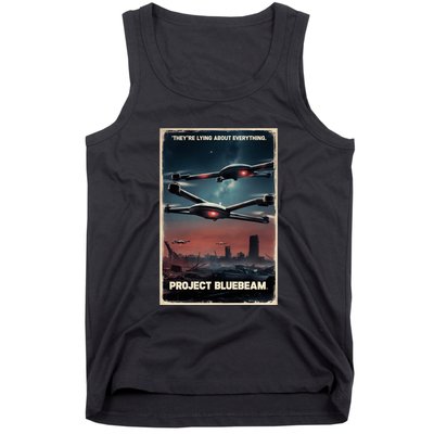 New Jersey Drones Ufo Uap Project Bluebeam Tank Top