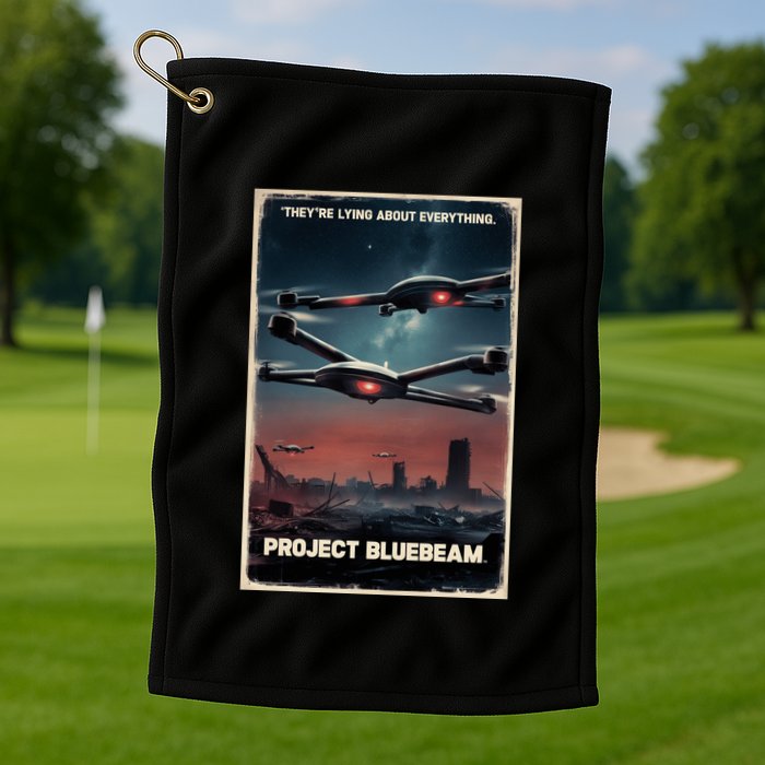 New Jersey Drones Ufo Uap Project Bluebeam Golf Towel