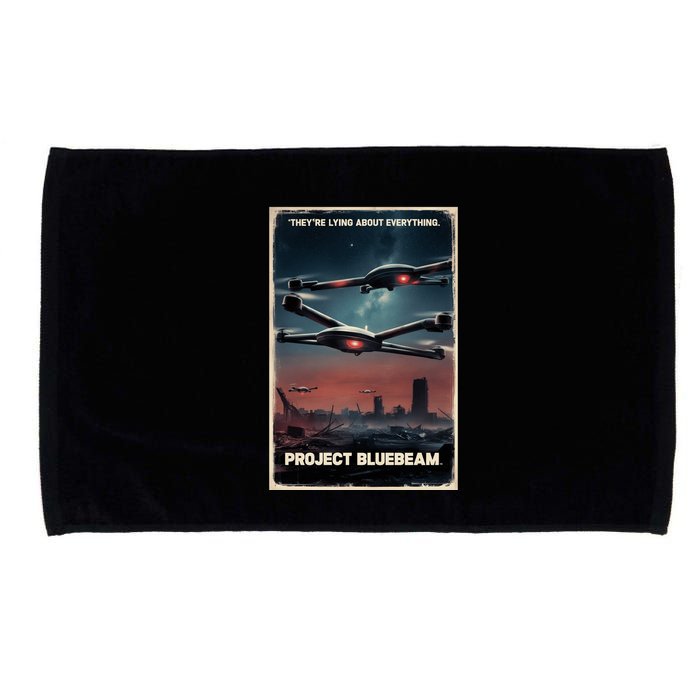 New Jersey Drones Ufo Uap Project Bluebeam Microfiber Hand Towel