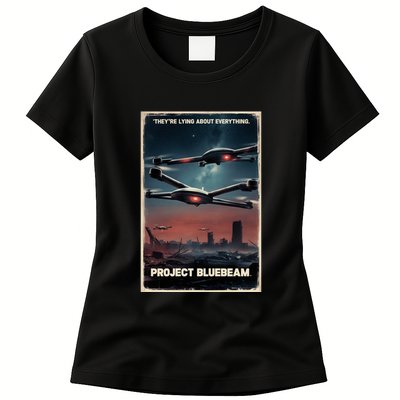New Jersey Drones Ufo Uap Project Bluebeam Womens T-Shirt