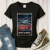 New Jersey Drones Ufo Uap Project Bluebeam Womens T-Shirt