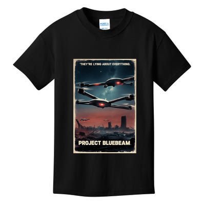 New Jersey Drones Ufo Uap Project Bluebeam Kids T-Shirt