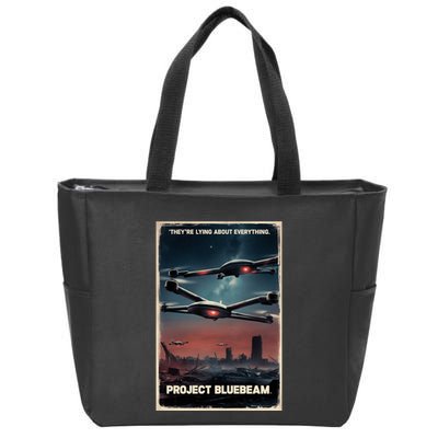 New Jersey Drones Ufo Uap Project Bluebeam Zip Tote Bag