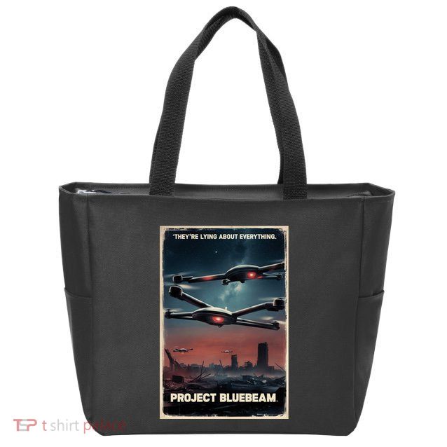 New Jersey Drones Ufo Uap Project Bluebeam Zip Tote Bag