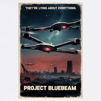 New Jersey Drones Ufo Uap Project Bluebeam Garment-Dyed Sweatshirt