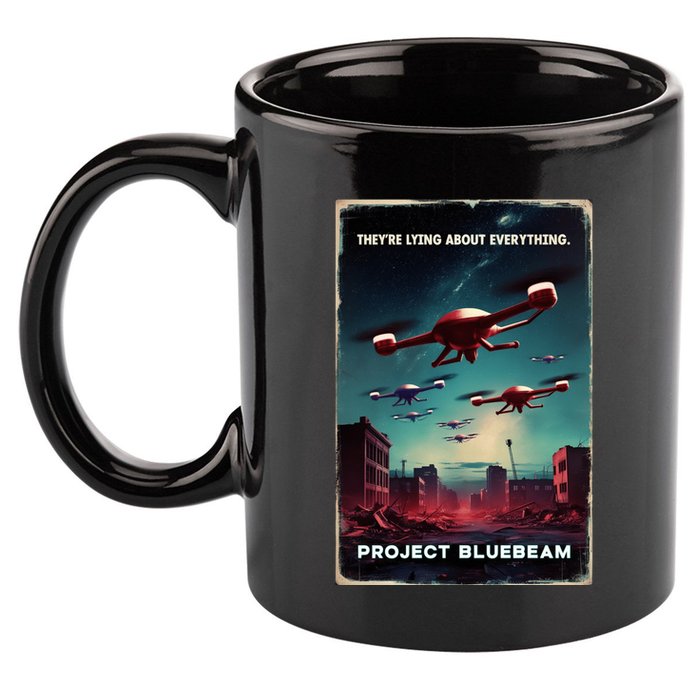 New Jersey Drones Ufo Uap Project Bluebeam 11oz C Handle Ceramic Mug