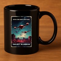 New Jersey Drones Ufo Uap Project Bluebeam 11oz C Handle Ceramic Mug