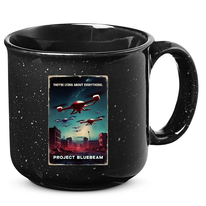 New Jersey Drones Ufo Uap Project Bluebeam 15oz Campfire Ceramic Mug