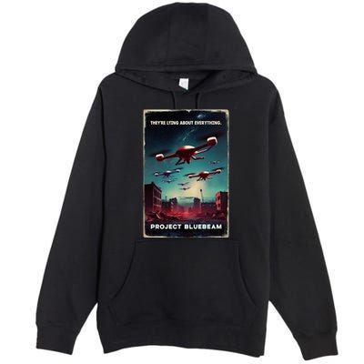New Jersey Drones Ufo Uap Project Bluebeam Premium Pullover Hoodie