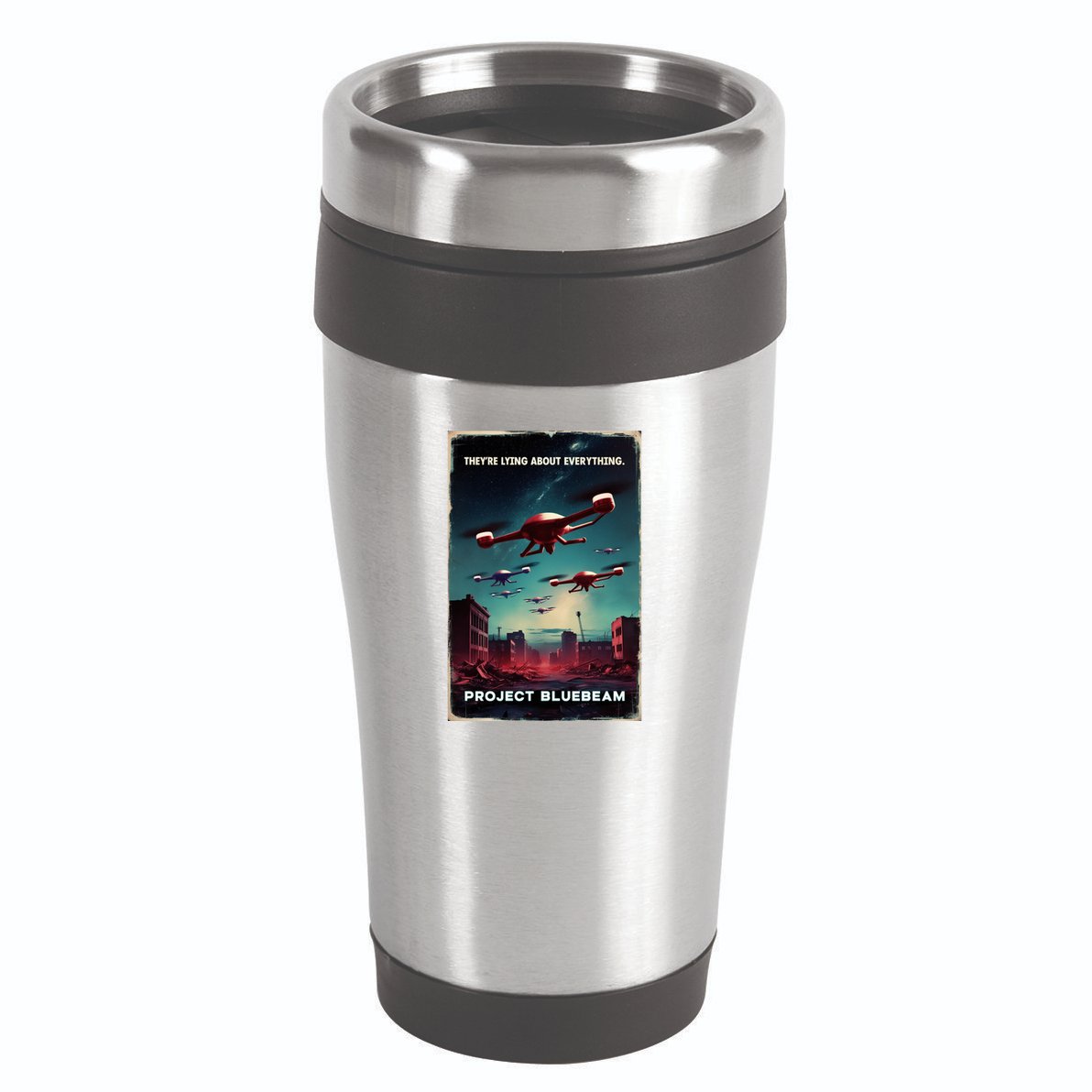 New Jersey Drones Ufo Uap Project Bluebeam 16oz Travel Tumbler