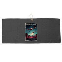 New Jersey Drones Ufo Uap Project Bluebeam Large Microfiber Waffle Golf Towel