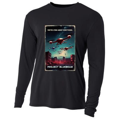 New Jersey Drones Ufo Uap Project Bluebeam Cooling Performance Long Sleeve Crew