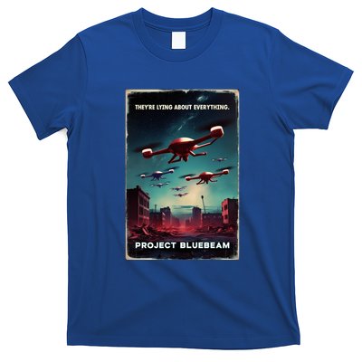 New Jersey Drones Ufo Uap Project Bluebeam T-Shirt