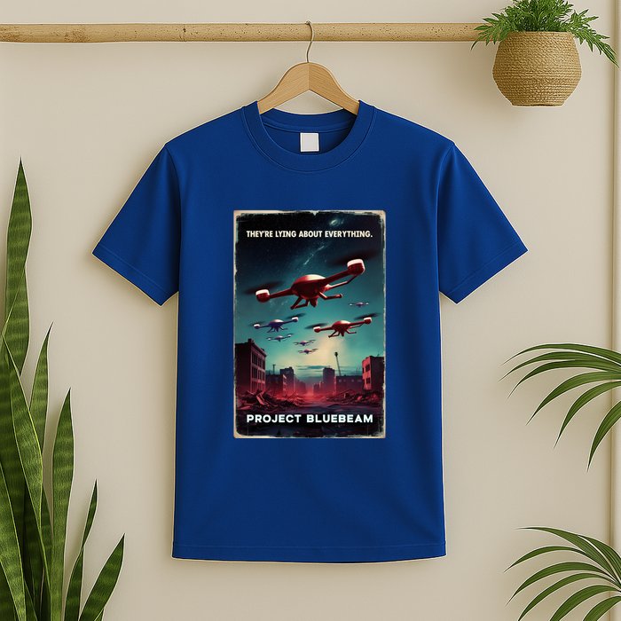 New Jersey Drones Ufo Uap Project Bluebeam T-Shirt