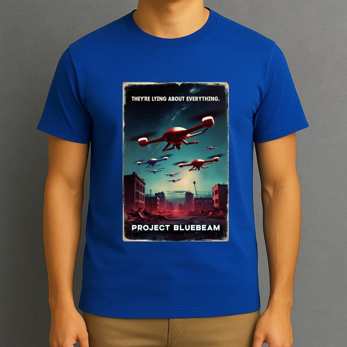 New Jersey Drones Ufo Uap Project Bluebeam T-Shirt