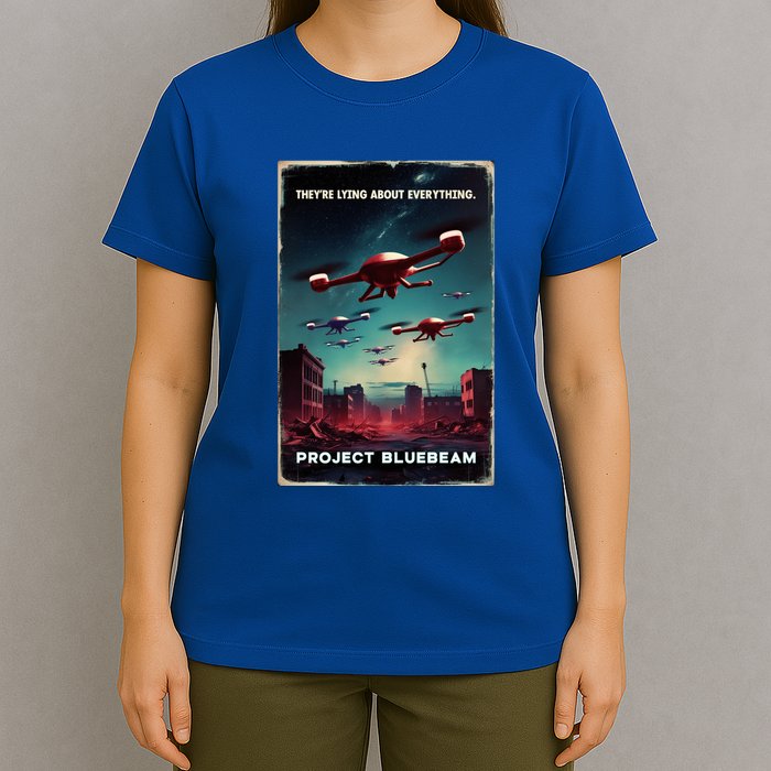 New Jersey Drones Ufo Uap Project Bluebeam T-Shirt