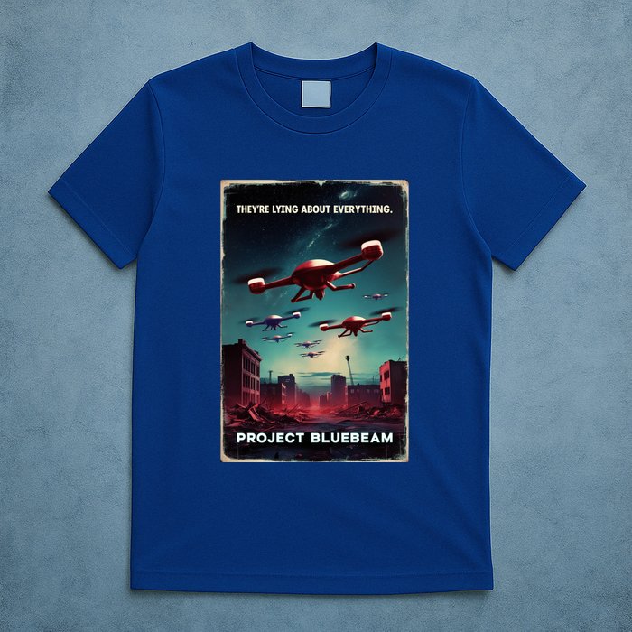 New Jersey Drones Ufo Uap Project Bluebeam T-Shirt