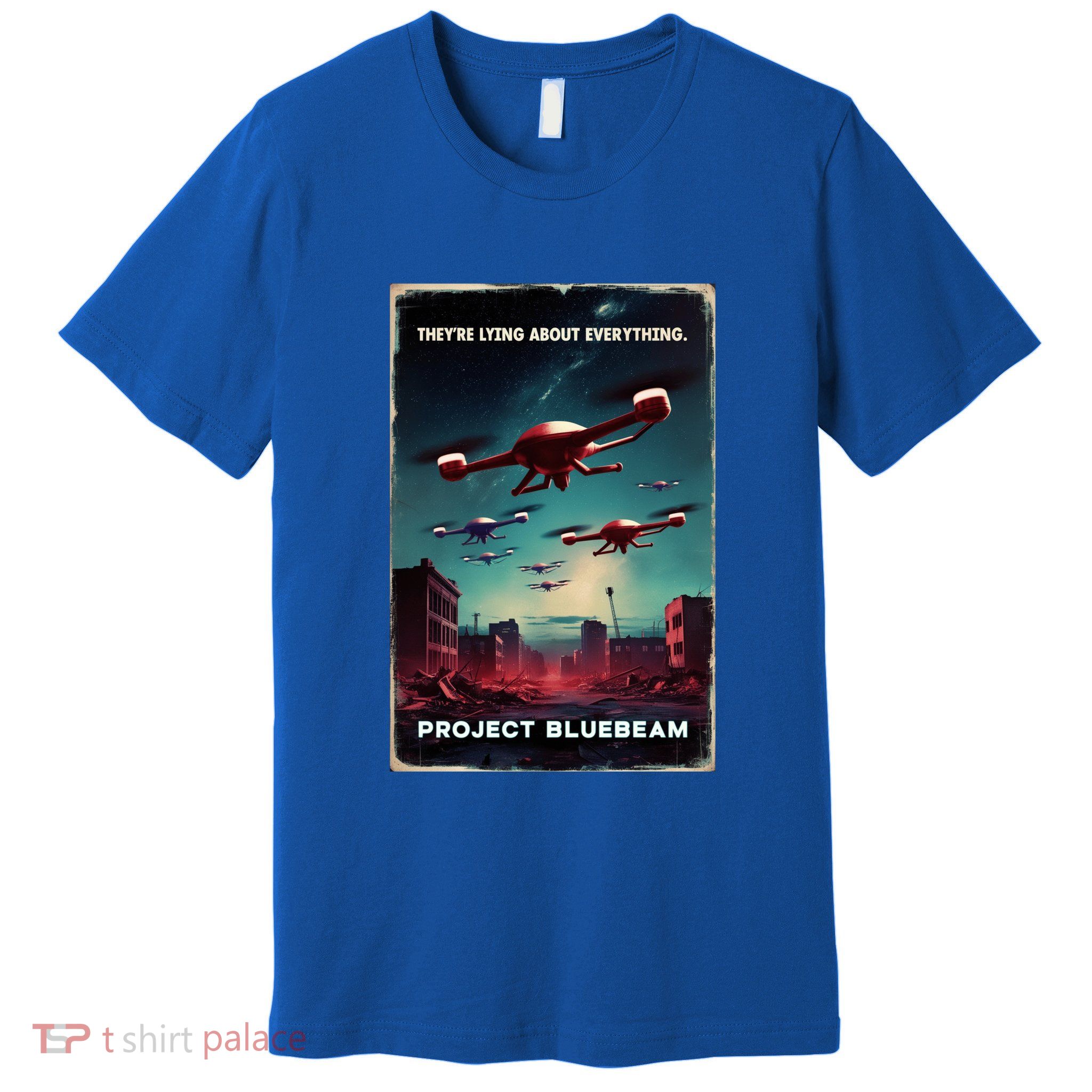 New Jersey Drones Ufo Uap Project Bluebeam Premium T-Shirt