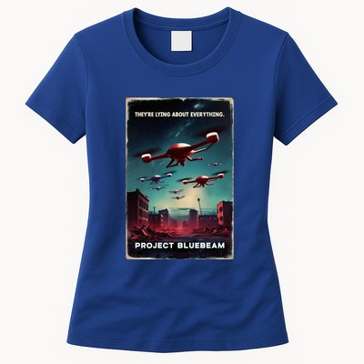 New Jersey Drones Ufo Uap Project Bluebeam Womens T-Shirt