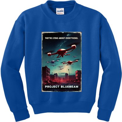 New Jersey Drones Ufo Uap Project Bluebeam Kids Sweatshirt
