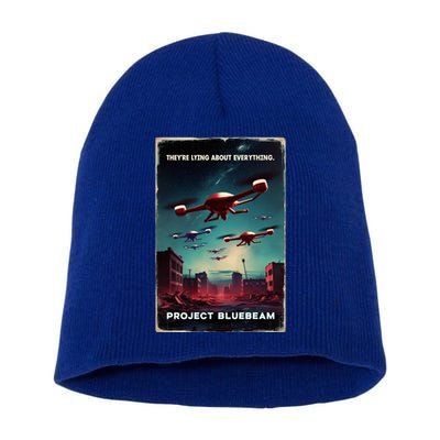 New Jersey Drones Ufo Uap Project Bluebeam Short Acrylic Beanie