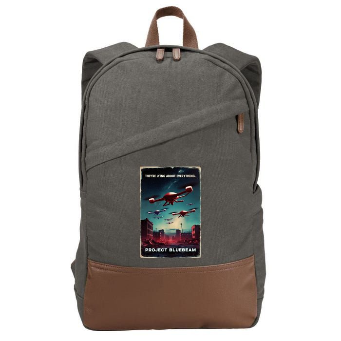 New Jersey Drones Ufo Uap Project Bluebeam Cotton Canvas Backpack
