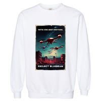 New Jersey Drones Ufo Uap Project Bluebeam Garment-Dyed Sweatshirt