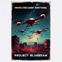 New Jersey Drones Ufo Uap Project Bluebeam Garment-Dyed Sweatshirt