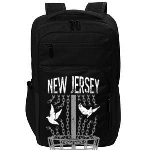 New Jersey Disc Golf Player Breaking Chains Birdie Meaningful Gift Impact Tech Backpack