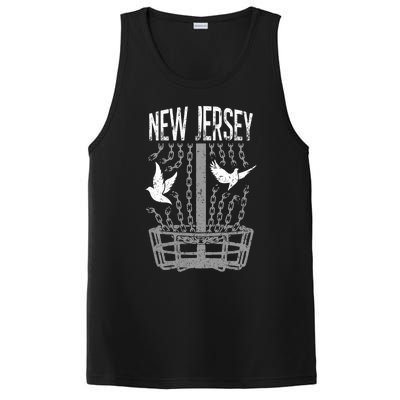 New Jersey Disc Golf Player Breaking Chains Birdie Meaningful Gift PosiCharge Competitor Tank