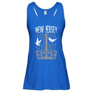 New Jersey Disc Golf Player Breaking Chains Birdie Meaningful Gift Ladies Essential Flowy Tank