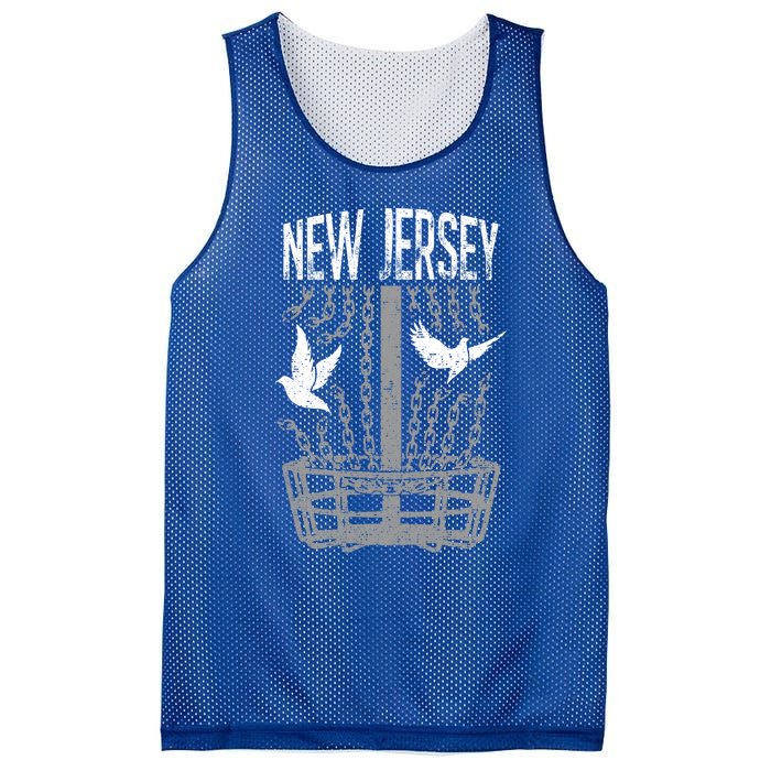 New Jersey Disc Golf Player Breaking Chains Birdie Meaningful Gift Mesh Reversible Basketball Jersey Tank