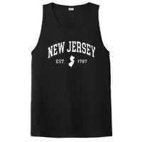 New Jersey Est. 1787 Distressed Worn Design Classic PosiCharge Competitor Tank