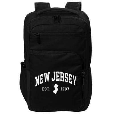 New Jersey Est 1787 Distressed Worn Impact Tech Backpack