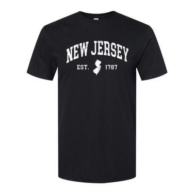 New Jersey Est. 1787 Distressed Worn Design Classic Softstyle CVC T-Shirt