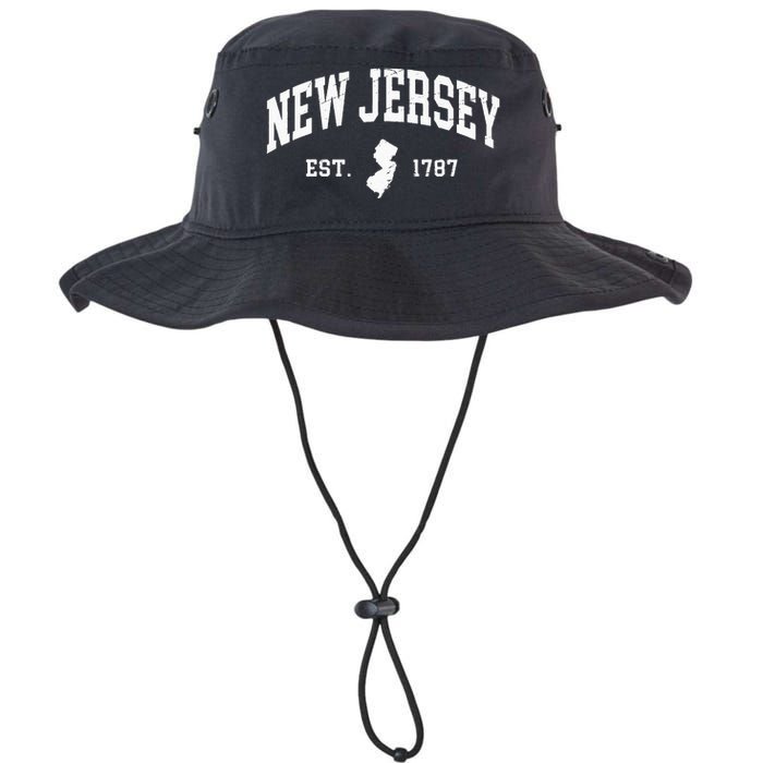 New Jersey Est 1787 Distressed Worn Design Classic Legacy Cool Fit Booney Bucket Hat