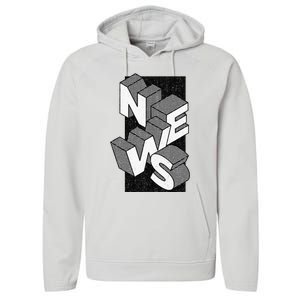 News Journalist Enthusiast Performance Fleece Hoodie