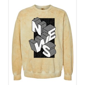 News Journalist Enthusiast Colorblast Crewneck Sweatshirt