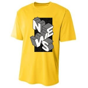 News Journalist Enthusiast Performance Sprint T-Shirt