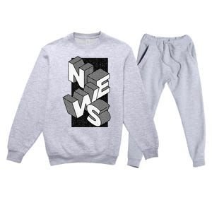 News Journalist Enthusiast Premium Crewneck Sweatsuit Set